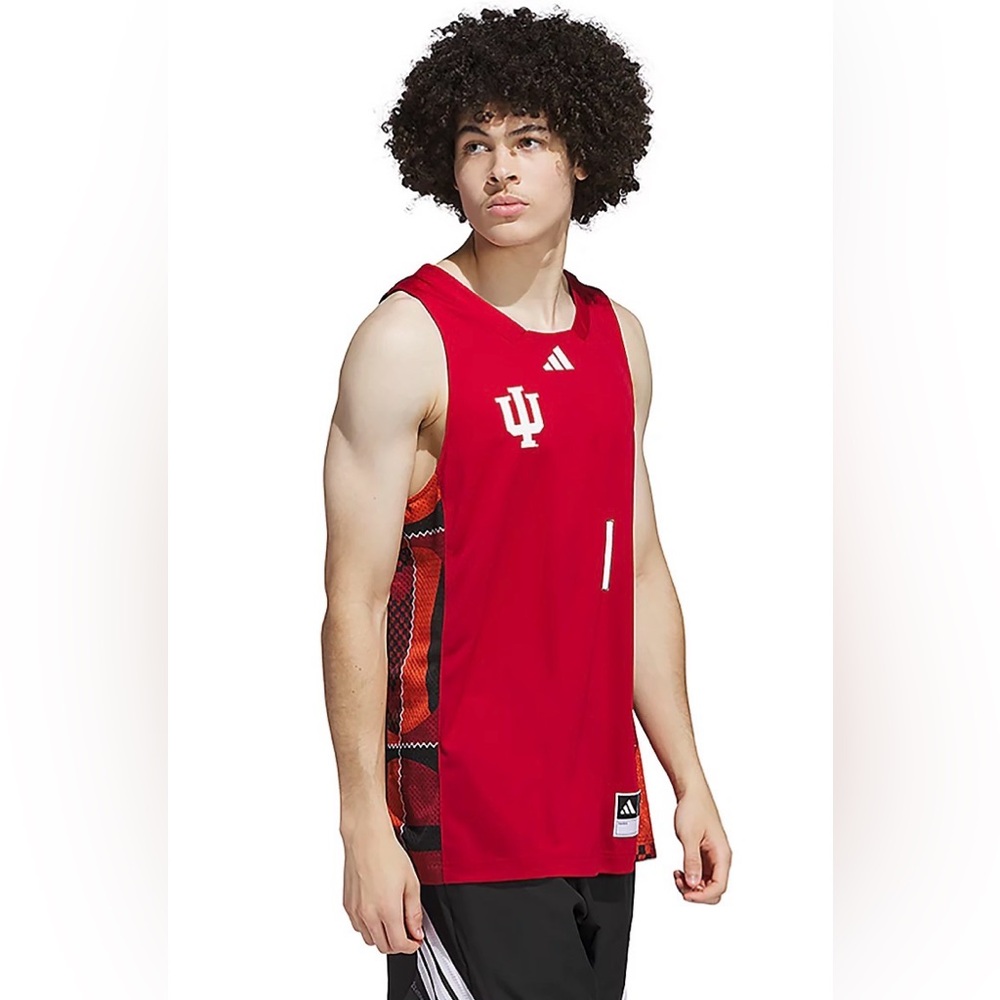 New Indiana Hoosiers IU Basketball Jersey Adidas #1 Size Small Mens NCAA BIG10